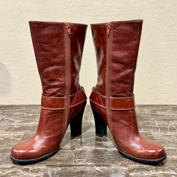 Baci Rebecca Leather Medallion Boots - Picture 8 of 13